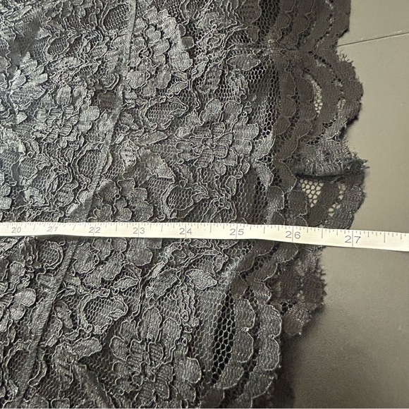 Old Navy Lace Skirt A-Line Black Fully Lined Plus Size 18 Holiday Party - Picture 7 of 7